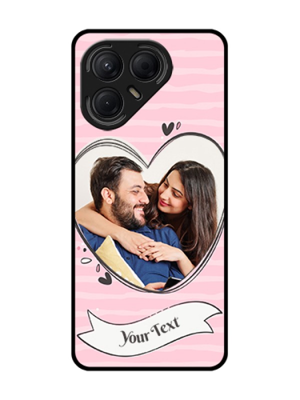 Custom Tecno Pova 7 5G Custom Metal Phone Case - Vintage Heart Design