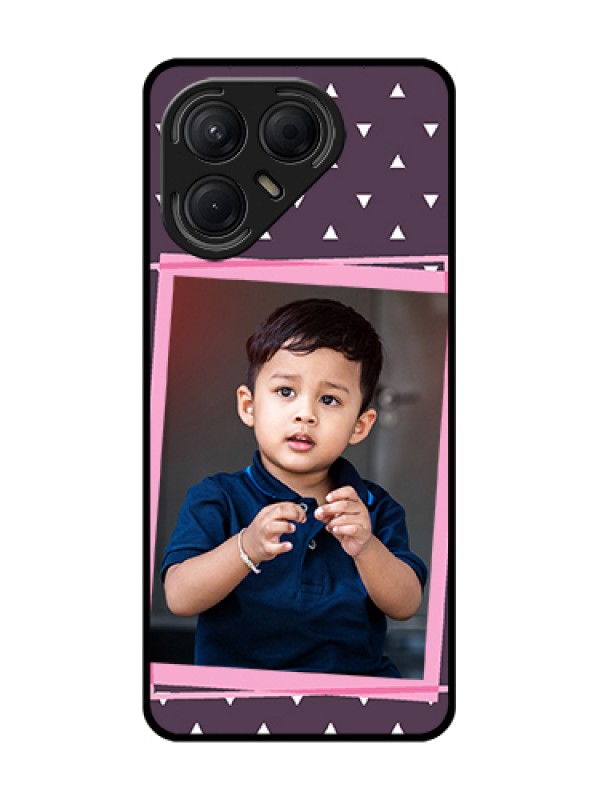 Custom Tecno Pova 7 5G Custom Metal Phone Case - Triangle Pattern Dotted Design