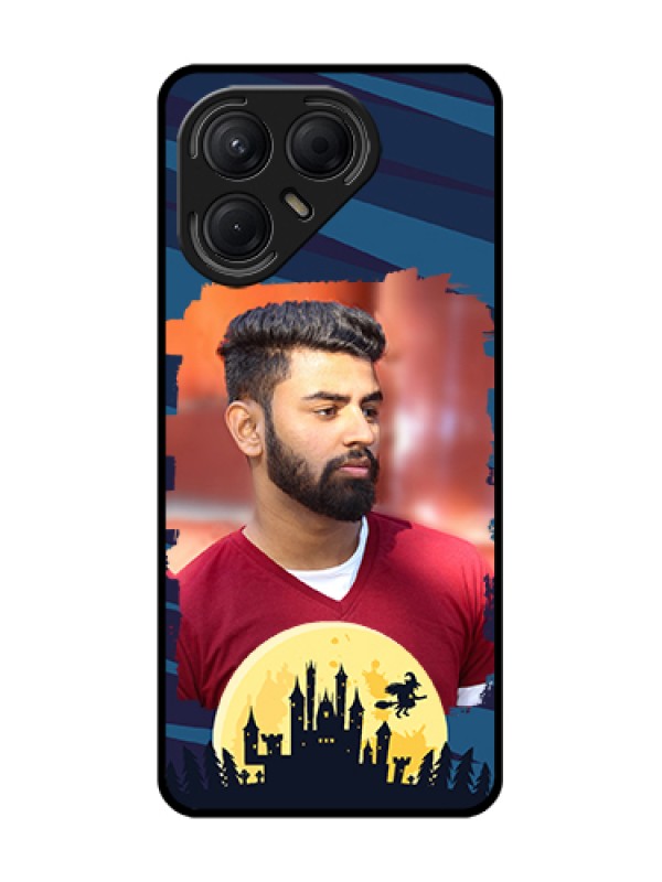 Custom Tecno Pova 7 5G Custom Metal Phone Case - Halloween Witch Design