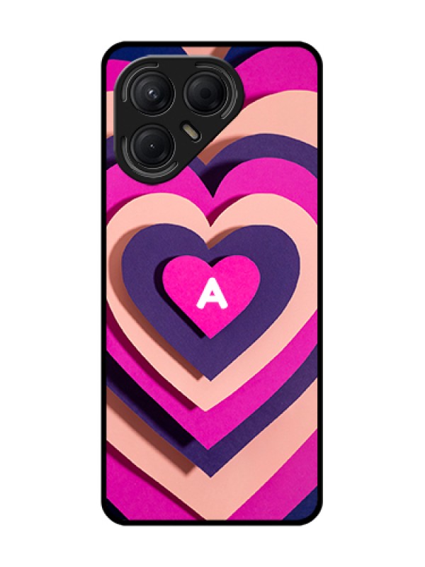 Custom Tecno Pova 7 5G Custom Metal Phone Case - Cute Heart Pattern Design