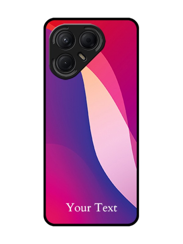 Custom Tecno Pova 7 5G Custom Metal Phone Case - Digital Abstract Overlap Design