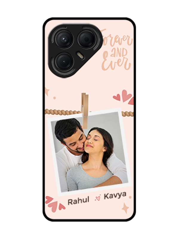 Custom Tecno Pova 7 5G Custom Metal Phone Case - Forever And Ever Love Design