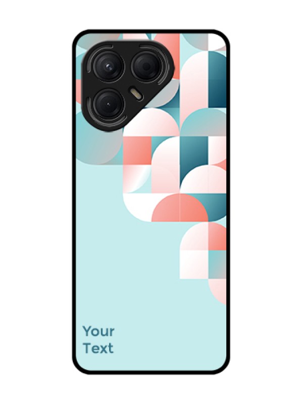 Custom Tecno Pova 7 5G Custom Metal Phone Case - Stylish Semi - Circle Pattern Design