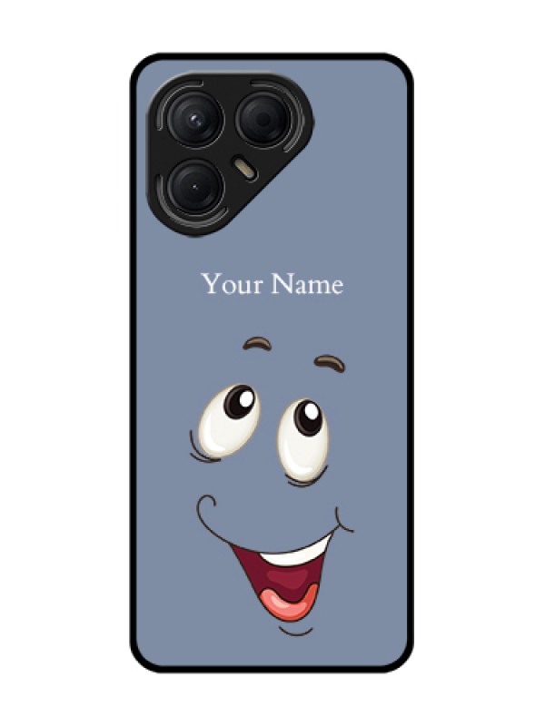 Custom Tecno Pova 7 5G Custom Metal Phone Case - Laughing Cartoon Face Design