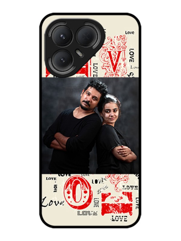 Custom Tecno Pova 7 Pro 5G Custom Metal Phone Case - Trendy Love Design Case