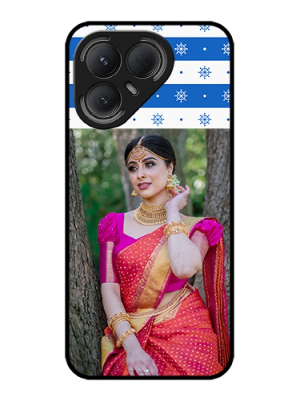 Custom Tecno Pova 7 Pro 5G Custom Metal Phone Case - Snow Pattern Design