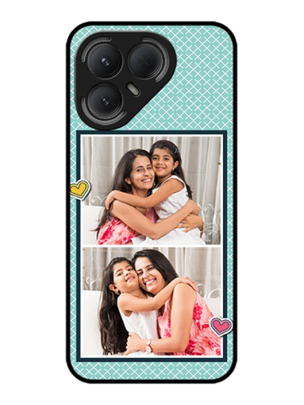 Custom Tecno Pova 7 Pro 5G Custom Metal Phone Case - 2 Image Holder With Pattern Design