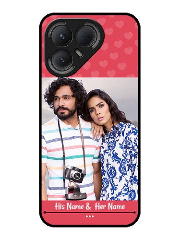 Custom Tecno Pova 7 Pro 5G Custom Metal Phone Case - Simple Love Design