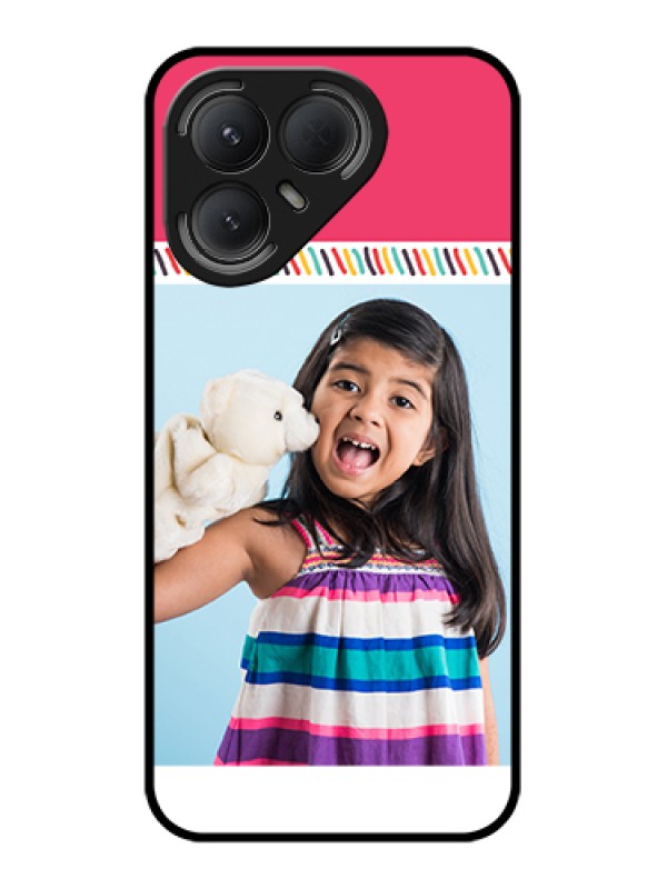 Custom Tecno Pova 7 Pro 5G Custom Metal Phone Case - Line Art Design