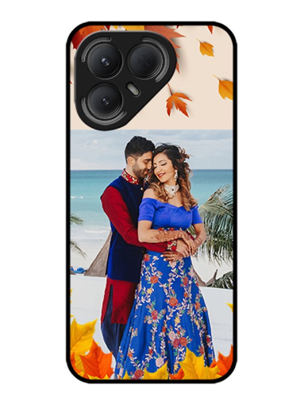 Custom Tecno Pova 7 Pro 5G Custom Metal Phone Case - Autumn Maple Leaves Design