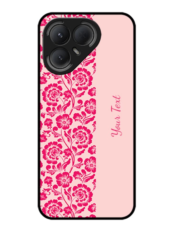 Custom Tecno Pova 7 Pro 5G Custom Metal Phone Case - Attractive Floral Pattern Design