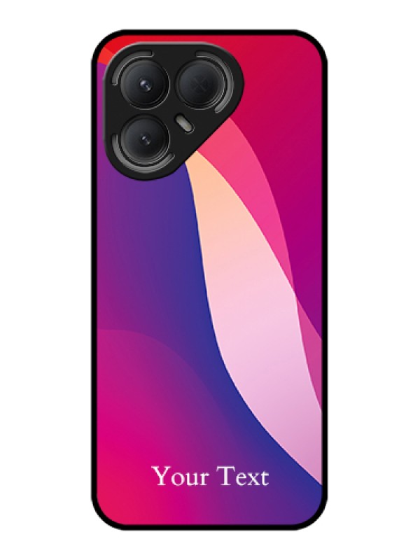 Custom Tecno Pova 7 Pro 5G Custom Metal Phone Case - Digital Abstract Overlap Design