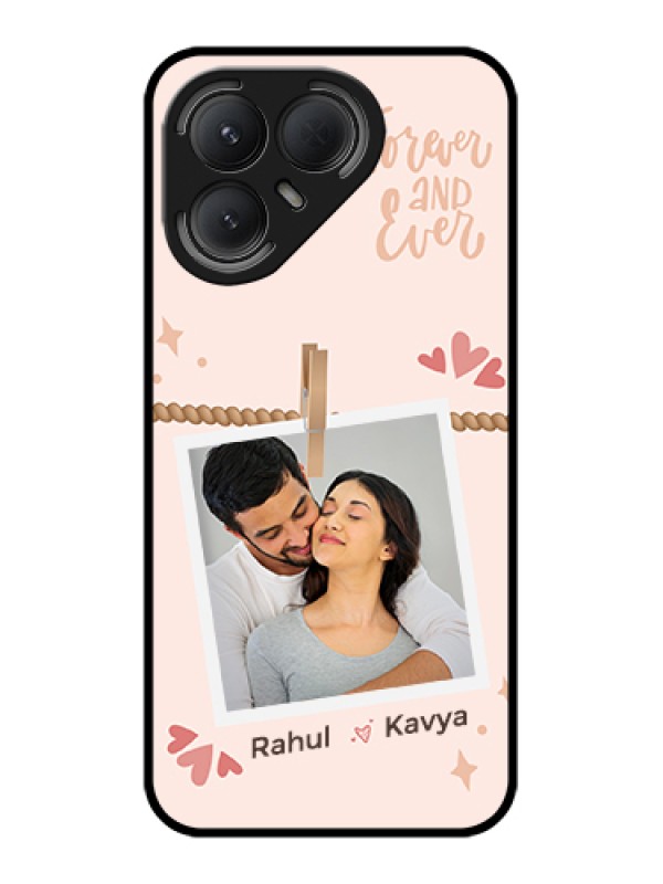 Custom Tecno Pova 7 Pro 5G Custom Metal Phone Case - Forever And Ever Love Design
