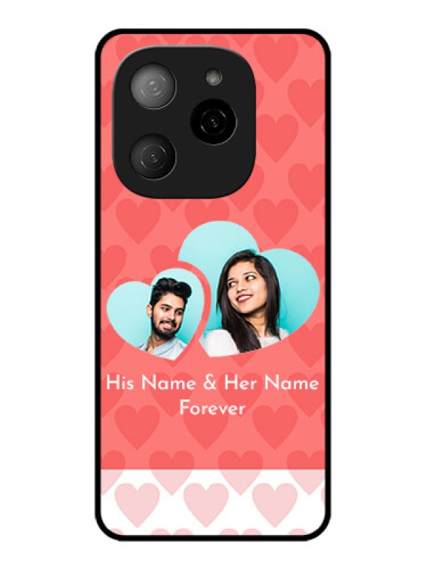 Custom Tecno Spark 20 Pro 5G Custom Metal Phone CaseCouple Pic Upload Design