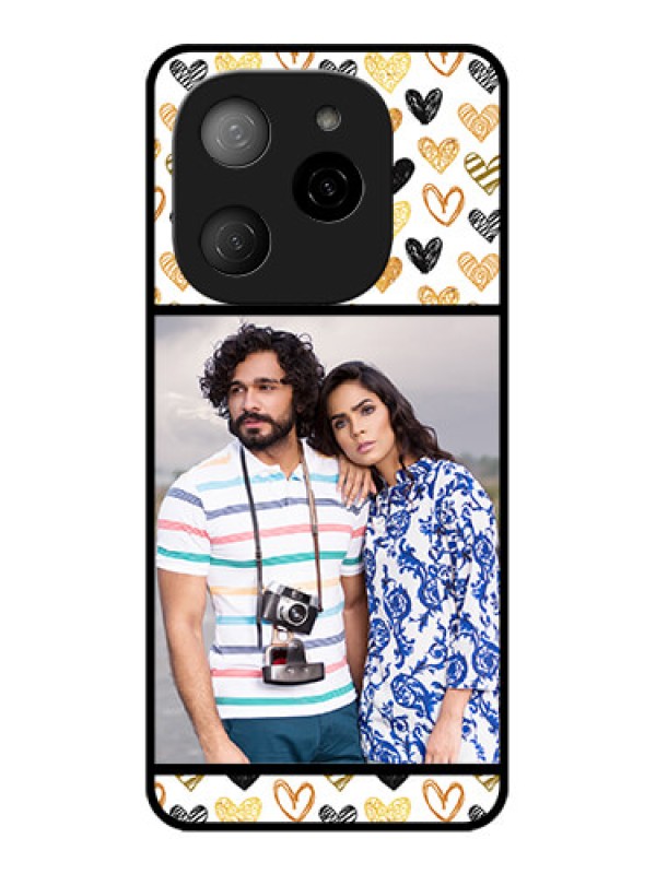 Custom Tecno Spark 20 Pro 5G Custom Metal Phone CaseLove Symbol Design