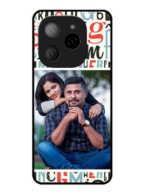 Custom Tecno Spark 20 Pro 5G Custom Metal Phone CaseAlphabet Design