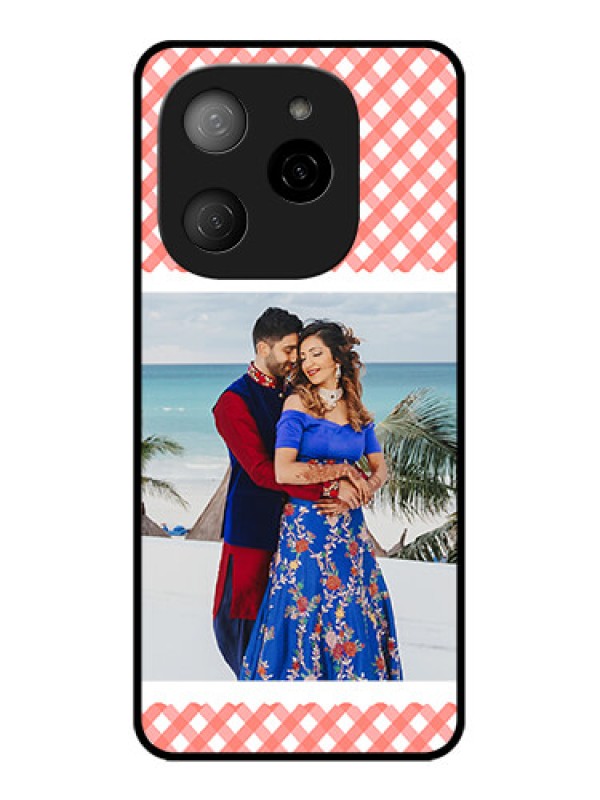 Custom Tecno Spark 20 Pro 5G Custom Metal Phone CasePink Pattern Design