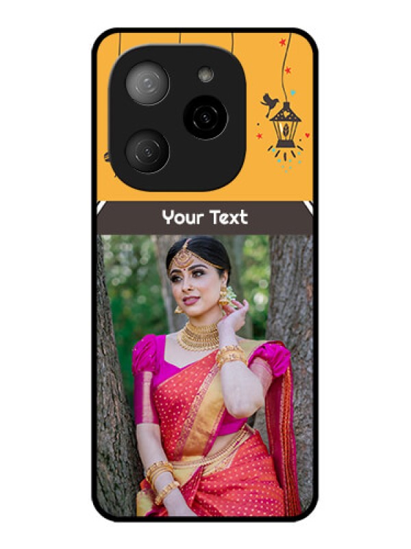 Custom Tecno Spark 20 Pro 5G Custom Metal Phone CaseWith Family Picture And Icons