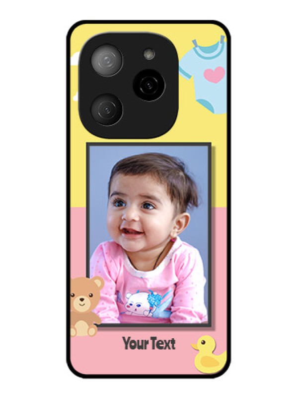 Custom Tecno Spark 20 Pro 5G Custom Metal Phone CaseKids 2 Color Design