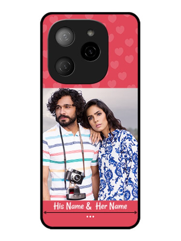 Custom Tecno Spark 20 Pro 5G Custom Metal Phone CaseSimple Love Design