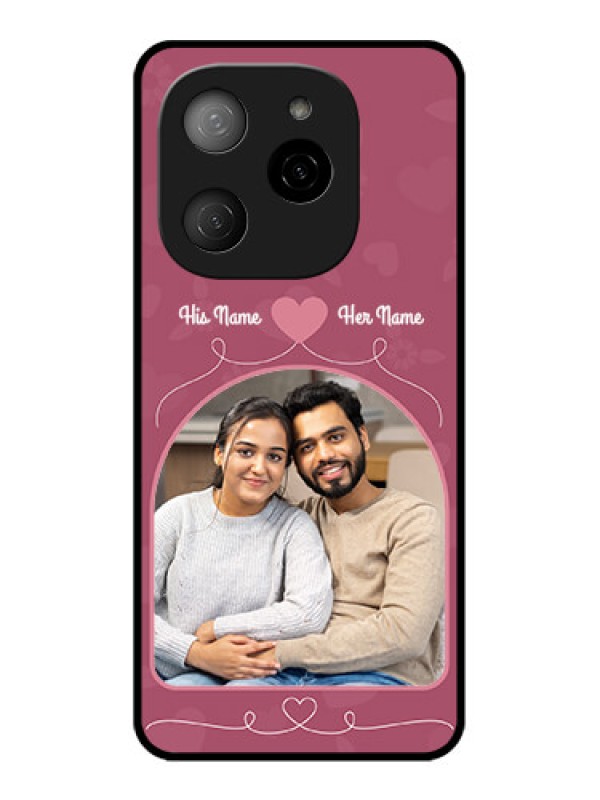 Custom Tecno Spark 20 Pro 5G Custom Metal Phone CaseLove Floral Design