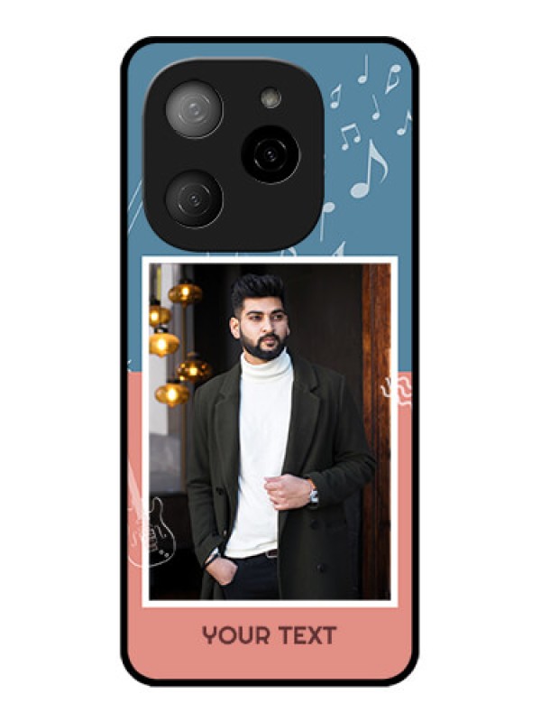 Custom Tecno Spark 20 Pro 5G Custom Metal Phone CaseWith Color Musical Note Design