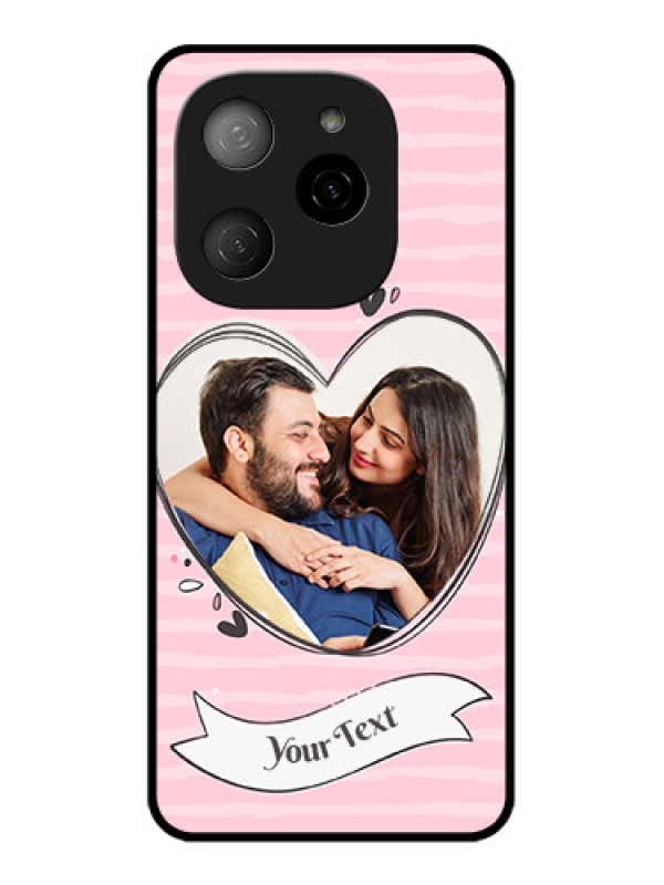 Custom Tecno Spark 20 Pro 5G Custom Metal Phone CaseVintage Heart Design