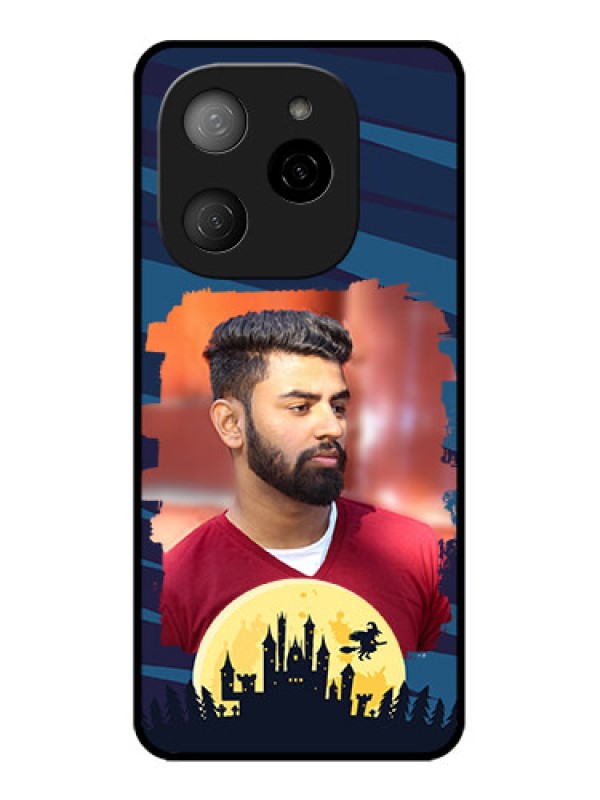 Custom Tecno Spark 20 Pro 5G Custom Metal Phone CaseHalloween Witch Design