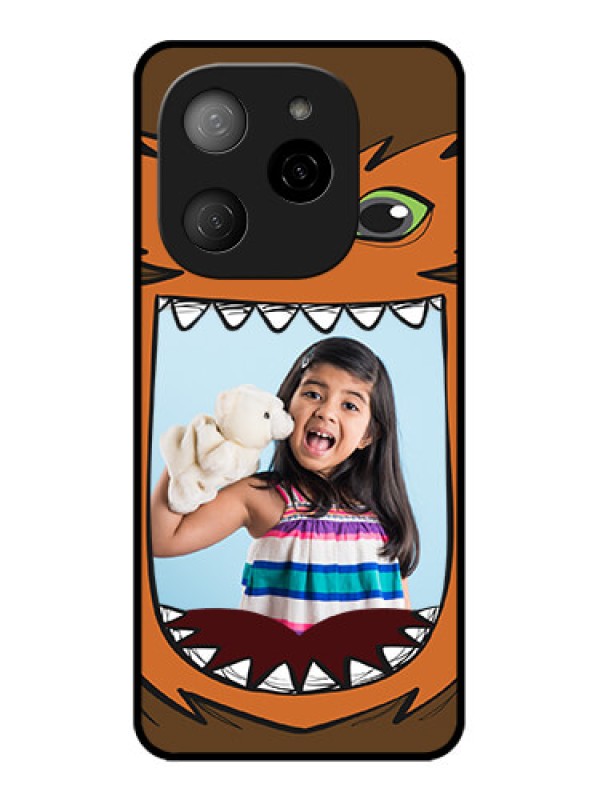 Custom Tecno Spark 20 Pro 5G Custom Metal Phone CaseOwl Monster Back Case Design