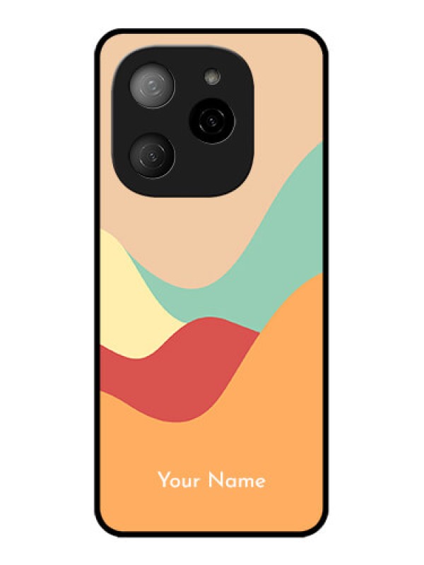 Custom Tecno Spark 20 Pro 5G Custom Metal Phone CaseOcean Waves Multi - Colour Design