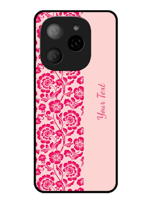 Custom Tecno Spark 20 Pro 5G Custom Metal Phone CaseAttractive Floral Pattern Design