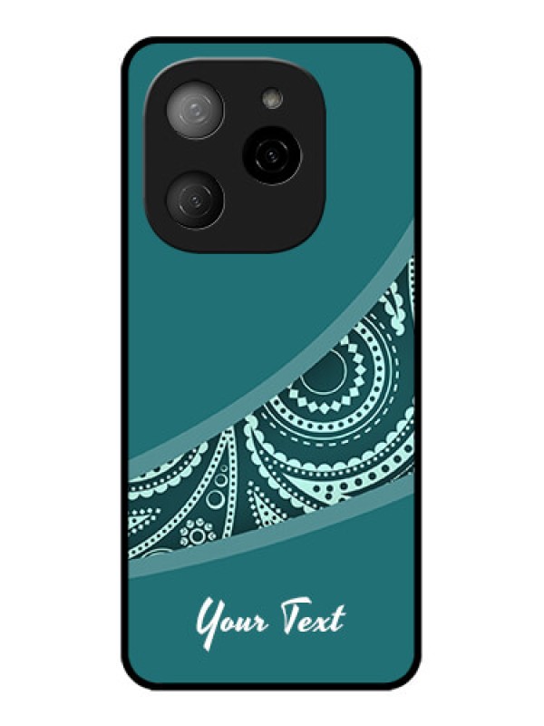 Custom Tecno Spark 20 Pro 5G Custom Metal Phone CaseSemi Visible Floral Design