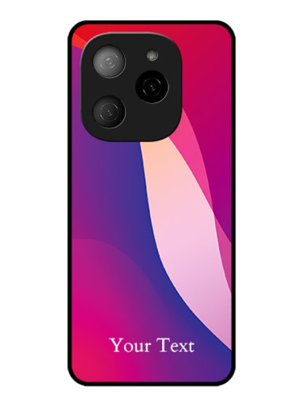 Custom Tecno Spark 20 Pro 5G Custom Metal Phone CaseDigital Abstract Overlap Design