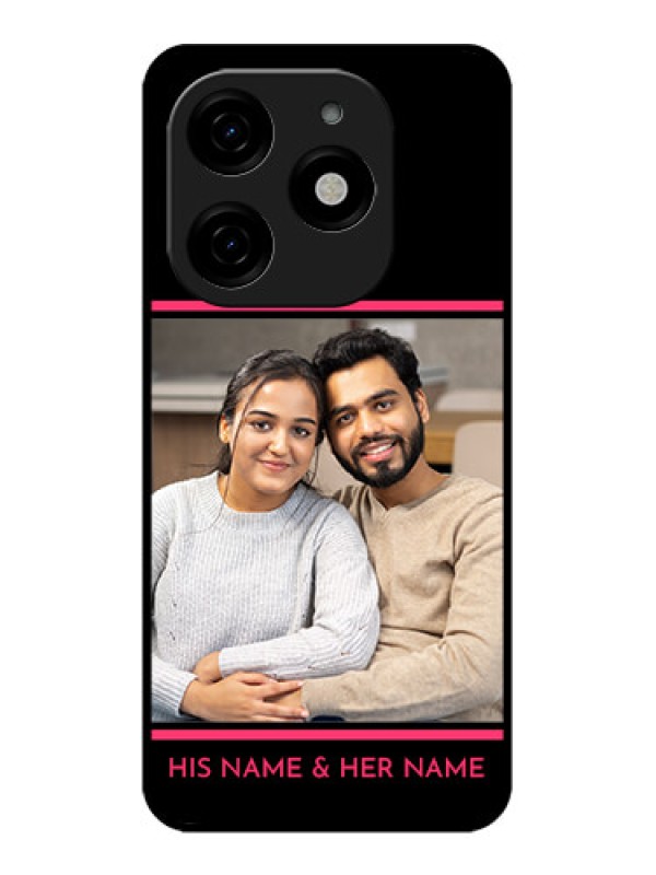 Custom Tecno Spark 20 Custom Metal Phone CaseWith Add Text Design