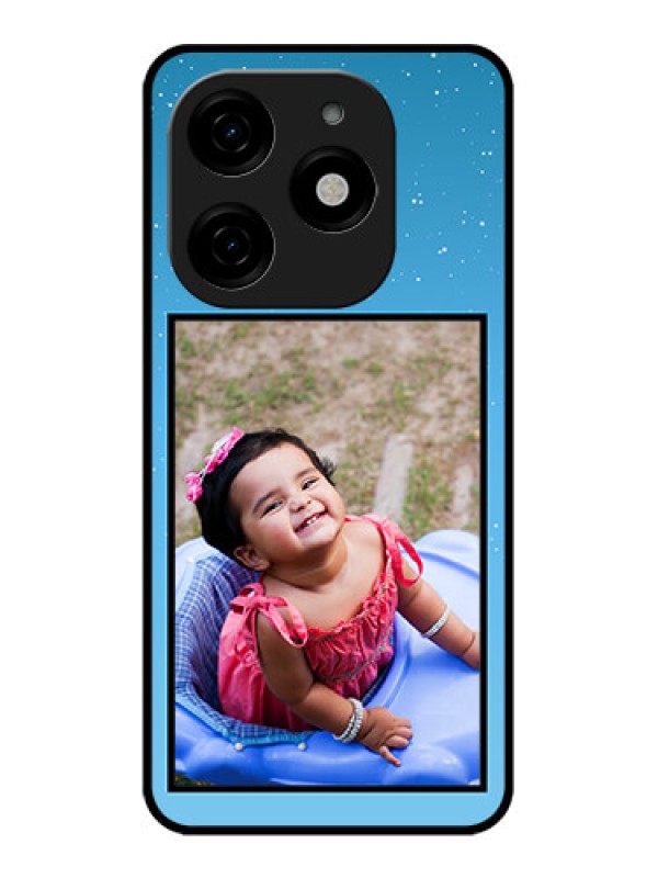 Custom Tecno Spark 20 Custom Metal Phone CaseWave Pattern Colorful Design