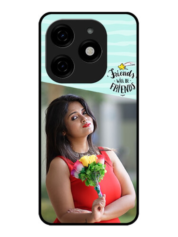 Custom Tecno Spark 20 Custom Metal Phone CaseFriends Picture Icon Design