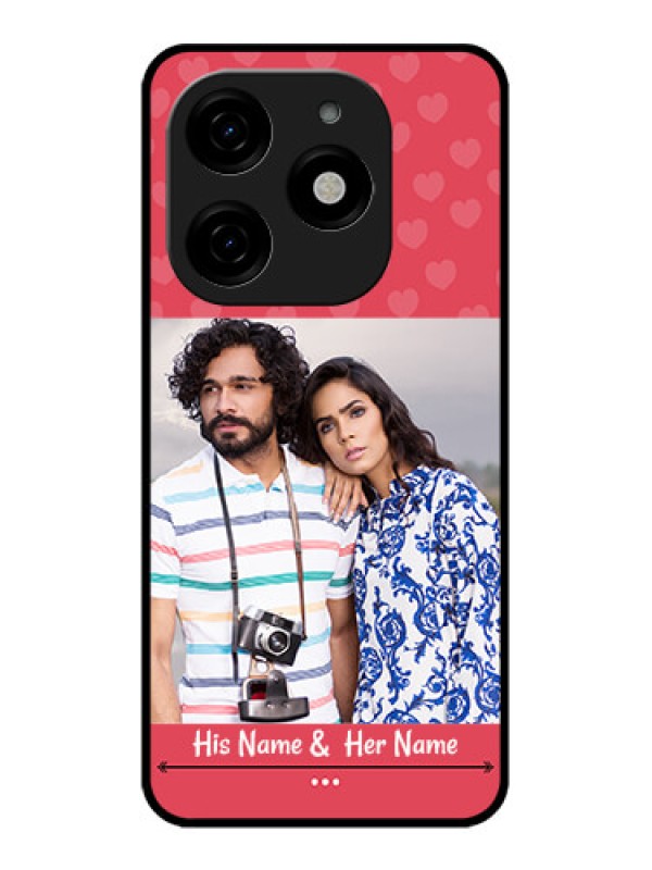 Custom Tecno Spark 20 Custom Metal Phone CaseSimple Love Design