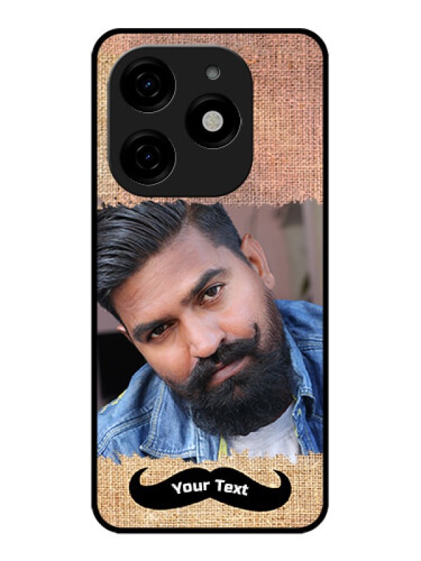 Custom Tecno Spark 20 Custom Metal Phone CaseWith Texture Design