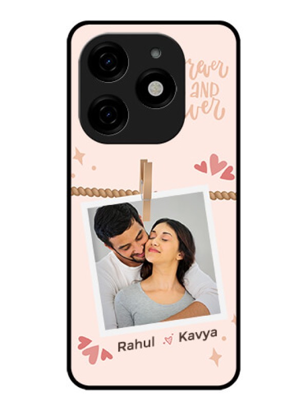 Custom Tecno Spark 20 Custom Metal Phone CaseForever And Ever Love Design