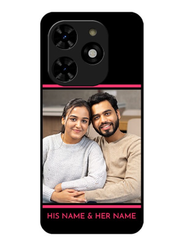 Custom Tecno Spark 20C Custom Metal Phone CaseWith Add Text Design