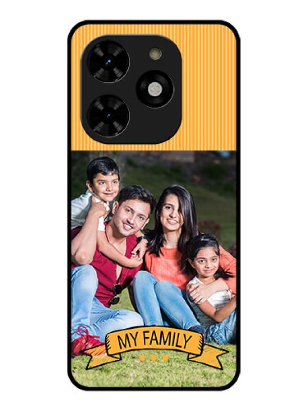 Custom Tecno Spark 20C Custom Metal Phone CaseMy Family Design