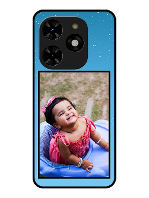 Custom Tecno Spark 20C Custom Metal Phone CaseWave Pattern Colorful Design