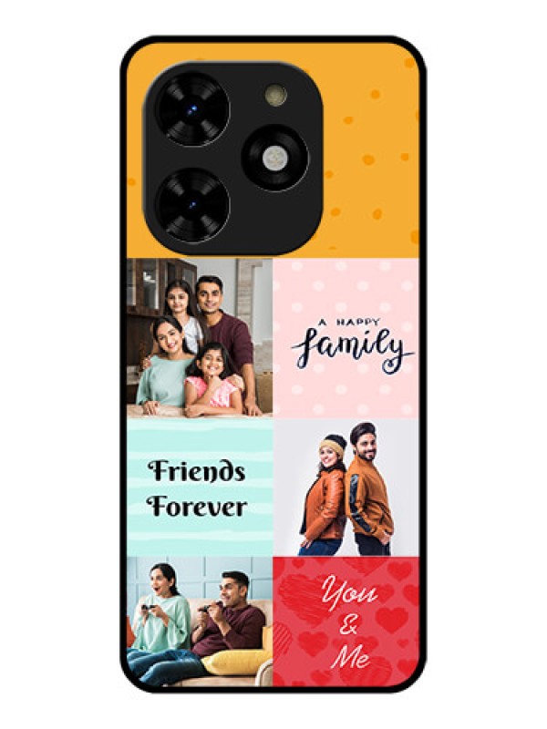 Custom Tecno Spark 20C Custom Metal Phone CaseImages With Quotes Design