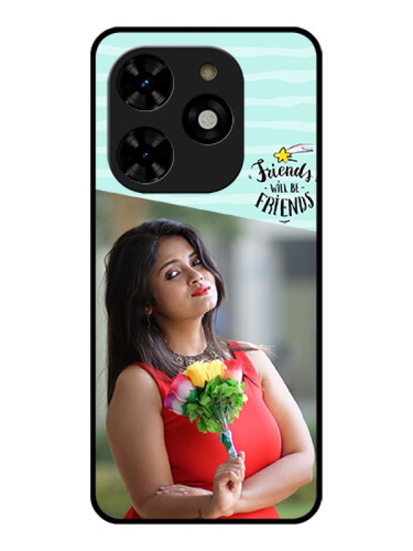 Custom Tecno Spark 20C Custom Metal Phone CaseFriends Picture Icon Design