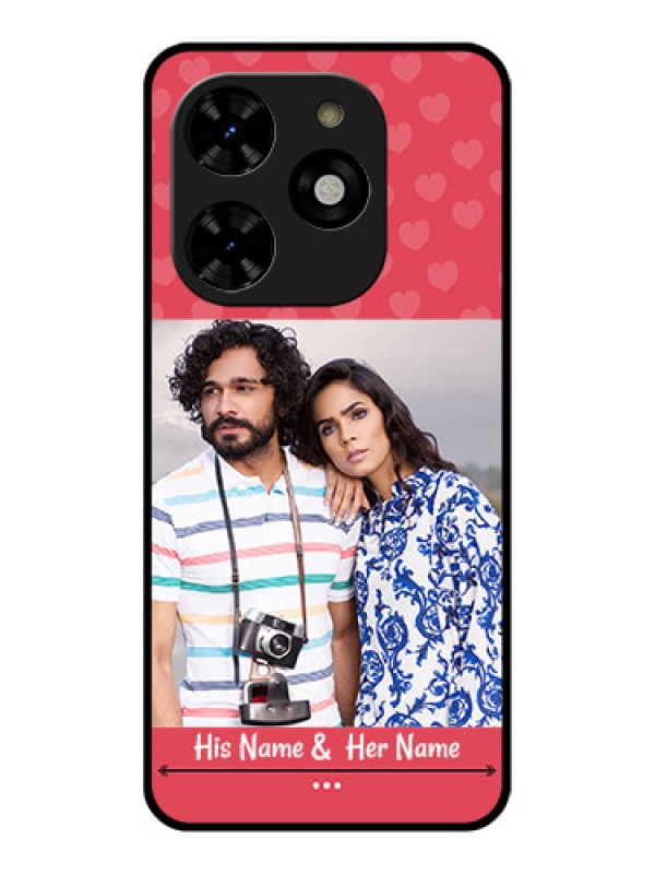 Custom Tecno Spark 20C Custom Metal Phone CaseSimple Love Design