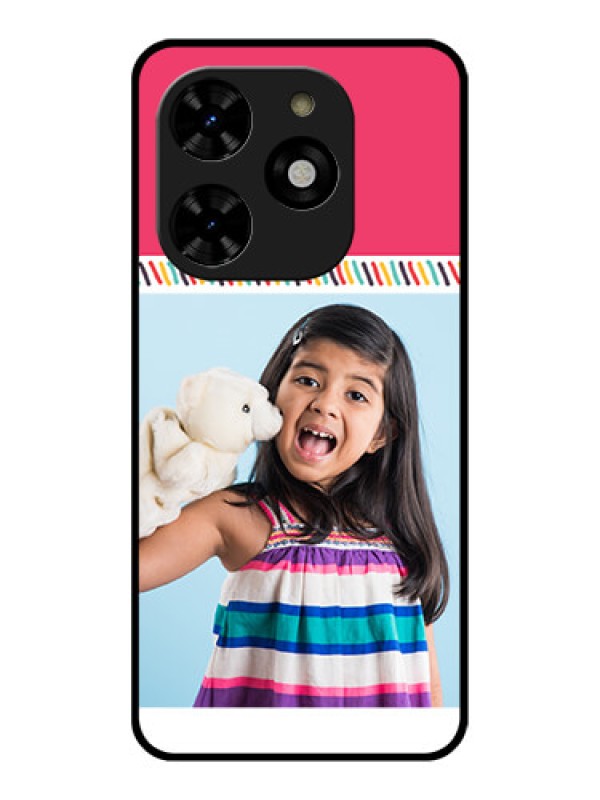 Custom Tecno Spark 20C Custom Metal Phone CaseLine Art Design