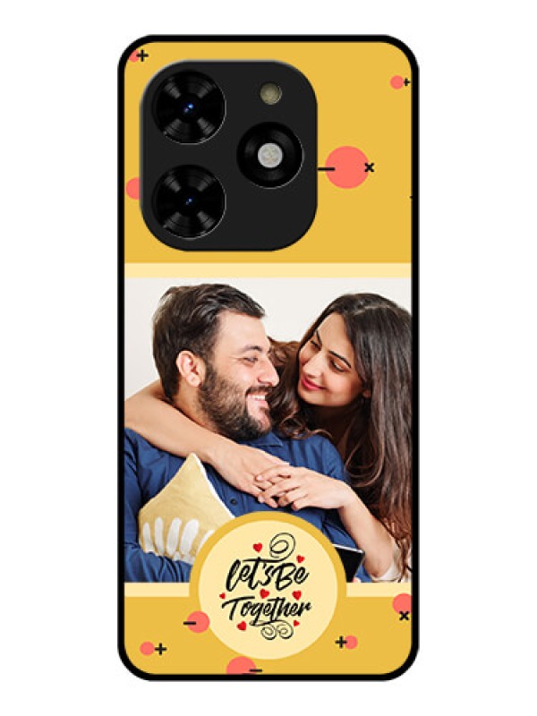 Custom Tecno Spark 20C Custom Metal Phone CaseLets Be Together Design