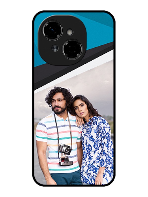 Custom Tecno Spark Go 1 Custom Metal Phone Case - Simple Pattern Photo Upload Design