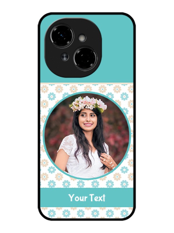 Custom Tecno Spark Go 1 Custom Metal Phone Case - Beautiful Flowers Design