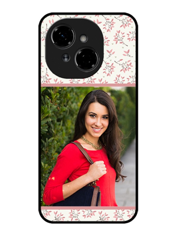 Custom Tecno Spark Go 1 Custom Metal Phone Case - Stunning Floral Design